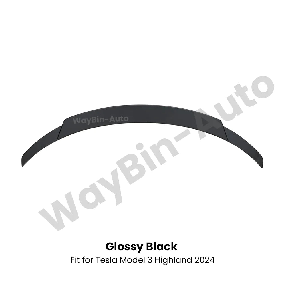 Fresh Aero For Tesla Model 3 Highland 2023-202 Body Kits Glossy Carbon Black Bumper Lip Rear Diffuser Spoiler Tuning Accessories