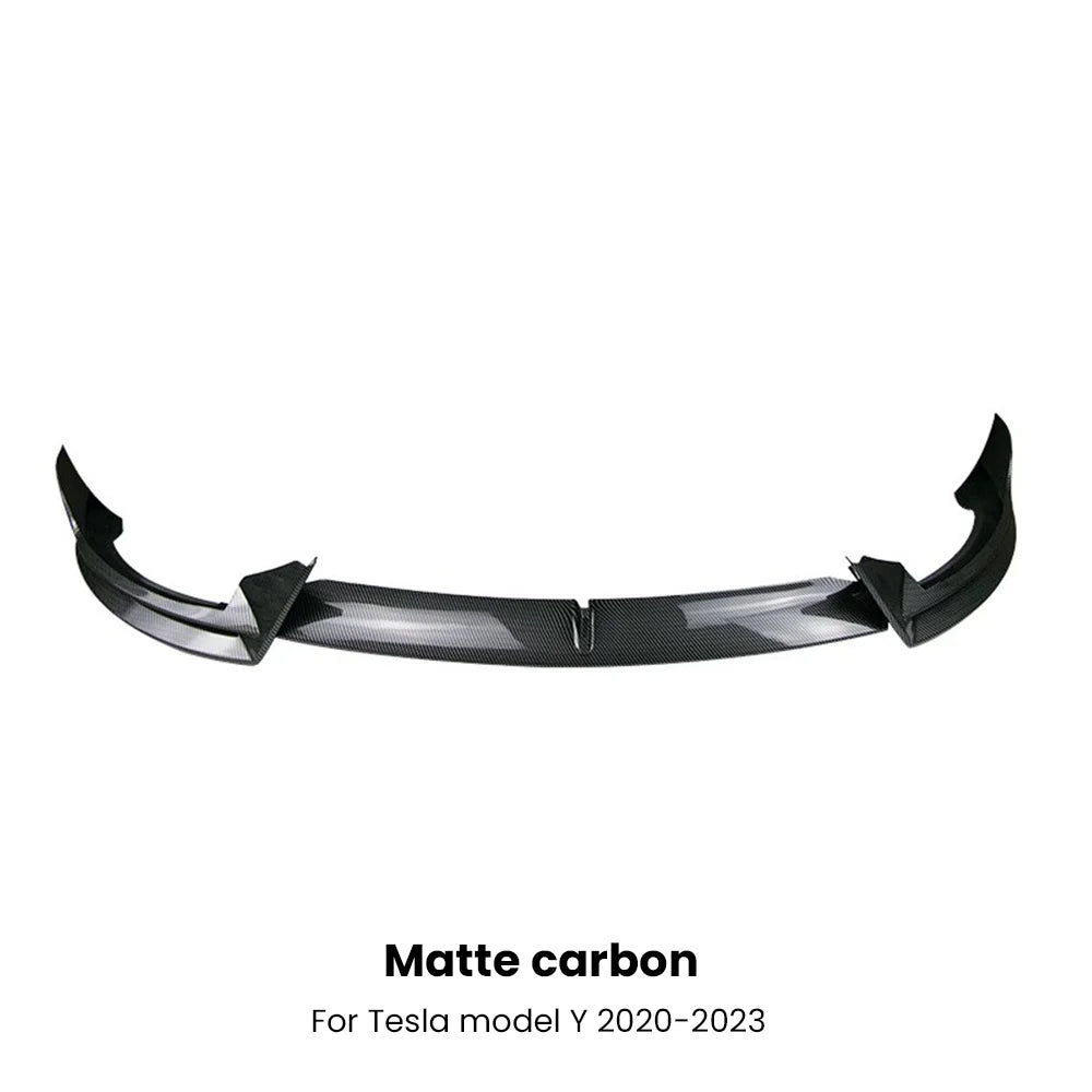 For Tesla Model 3 Y 2017-2023 Front Lip AD Body Kit Glossy Black Sport Bumper Spoiler Model 3 Model Y Auto Accessories