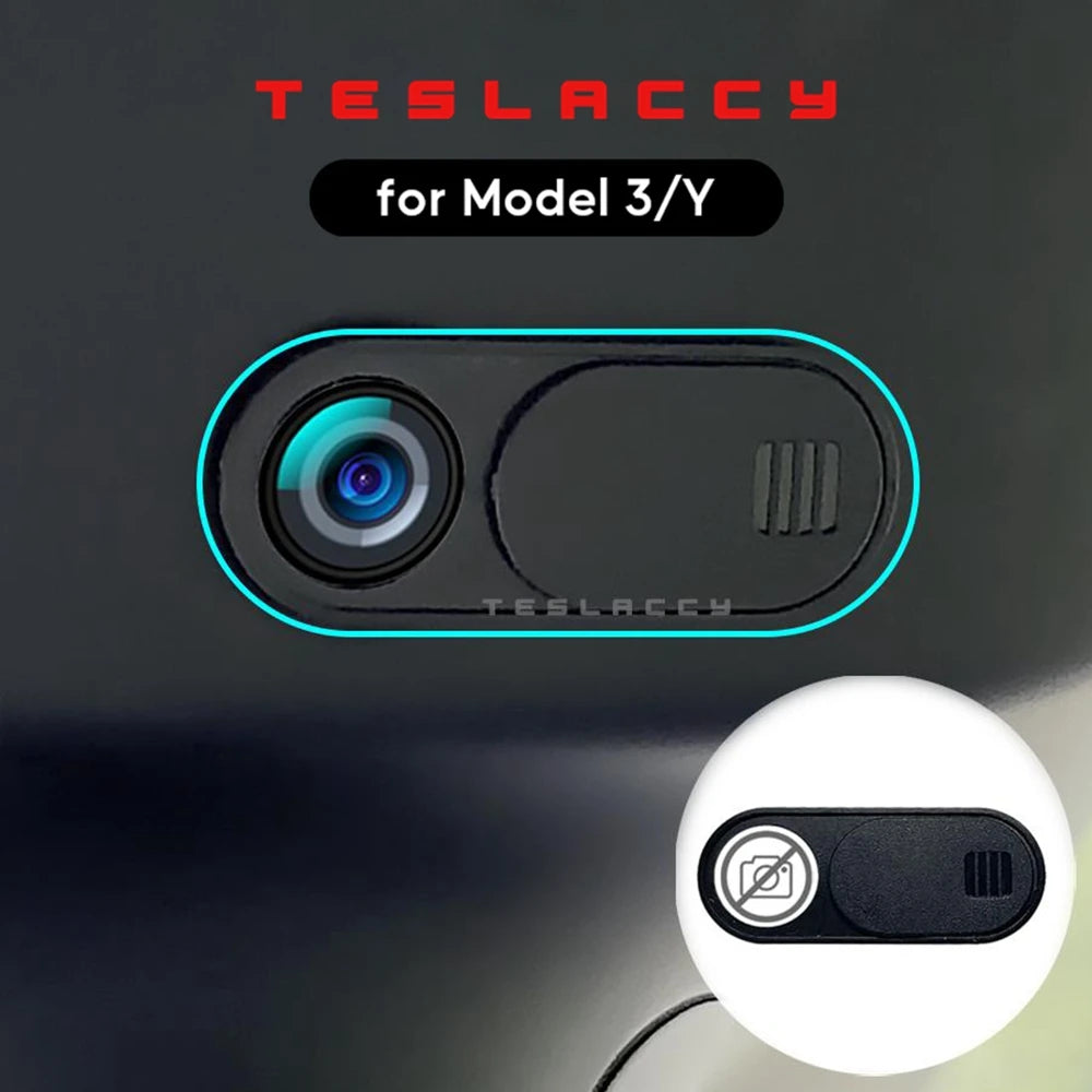Car Camera Cover For Tesla Model 3 2024 Y Webcam Slide Blocker Privacy Protector 1 / 5 Pcs compatible with tablet PC Laptop iPad