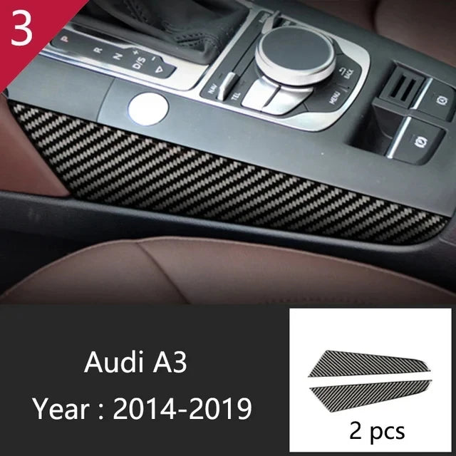 Car Styling Gear Shift Panel Decoration Sticker Trim for Audi A3 8V S3 2013 2014 2015 2016 2017 2018 2019 Interior Accessories
