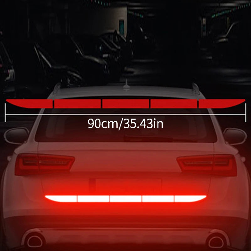 Fashion Car Sticker Reflective Warning Safety Tape Anti Collision Warn Reflective Sticker for Automobile Trunk Night Reflective