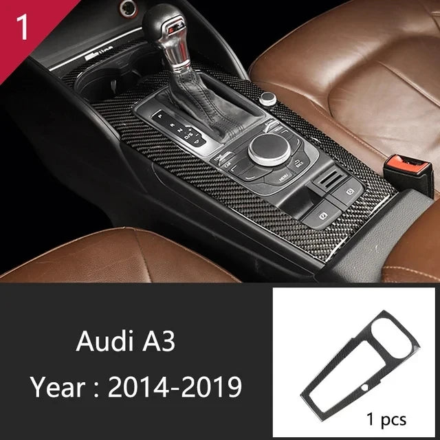 Car Styling Gear Shift Panel Decoration Sticker Trim for Audi A3 8V S3 2013 2014 2015 2016 2017 2018 2019 Interior Accessories