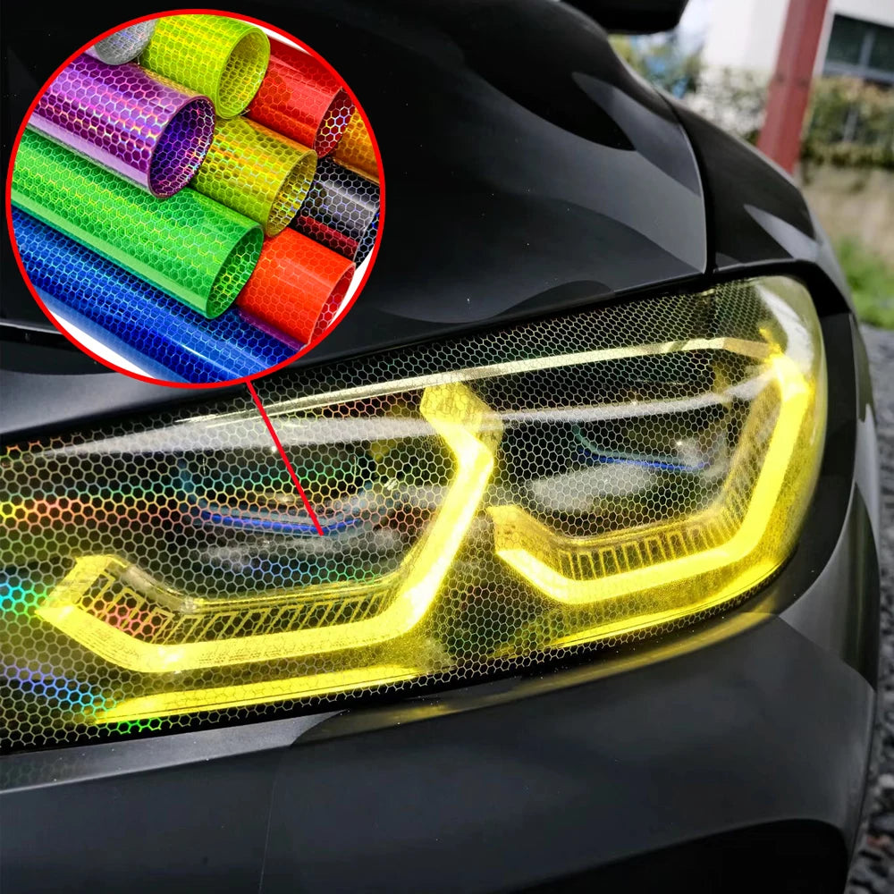 120x30cm Car Transparent Film Tint Vinyl Wrap Sticker PVC Changer Car Headlight Taillight Sticker Light Film Car Accessories