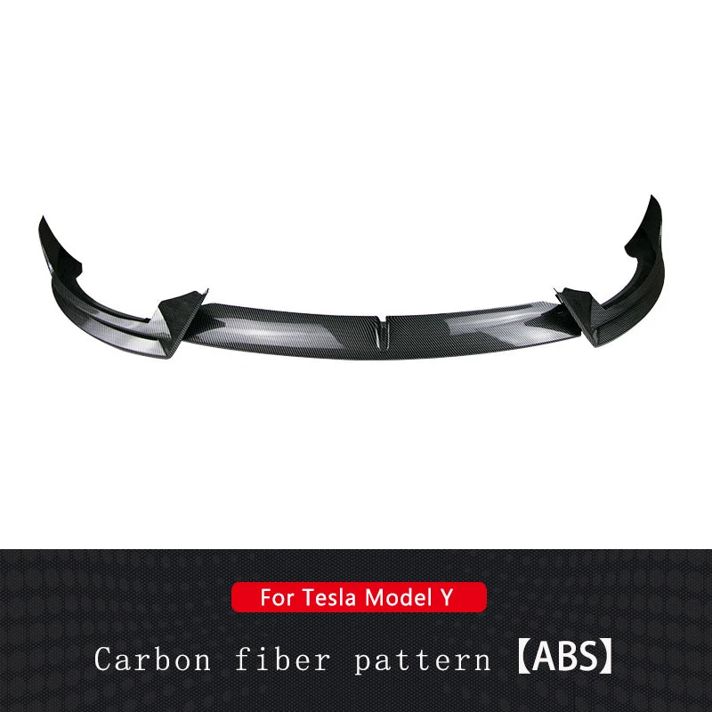 For 2021-2024 Tesla Model 3/Y Deflector Front Bumper Lip Chin Guard Trim Styling Cover Modified Body Kit Diffuser Accessories