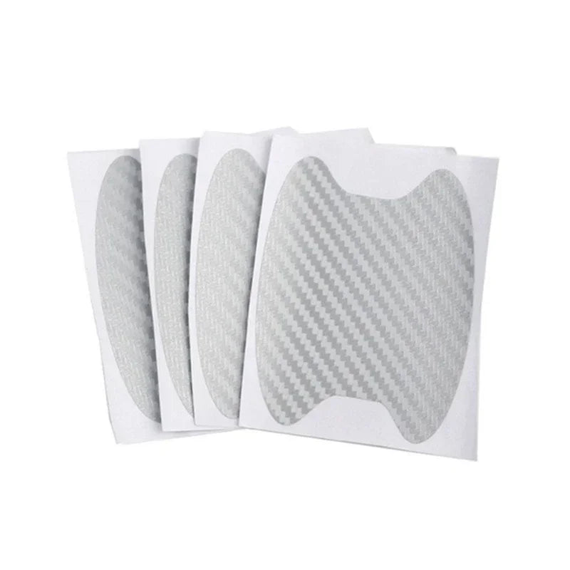 6Color 4Pcs Car Door Sticker Carbon Fiber Scratches Resistant Cover Auto Handle Protection Film Exterior Styling Accessories