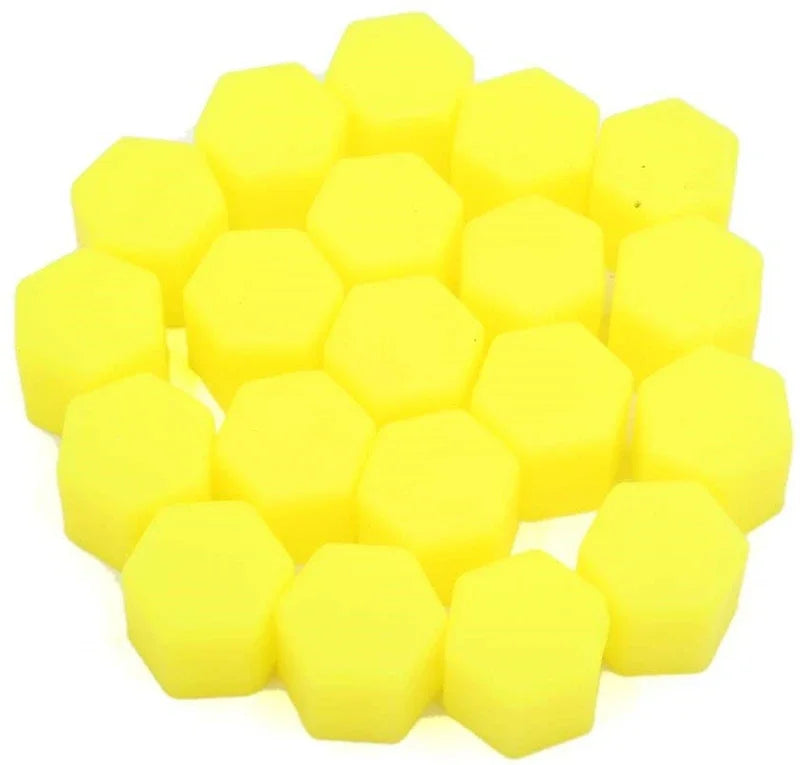 20Pcs Car Nut 15mm 17mm 19mm 21mm Silica Gel Wheel Nuts Screw Bolt Decorative Tire Wheel Tyre Screw Cap Car Wheel Nut Caps
