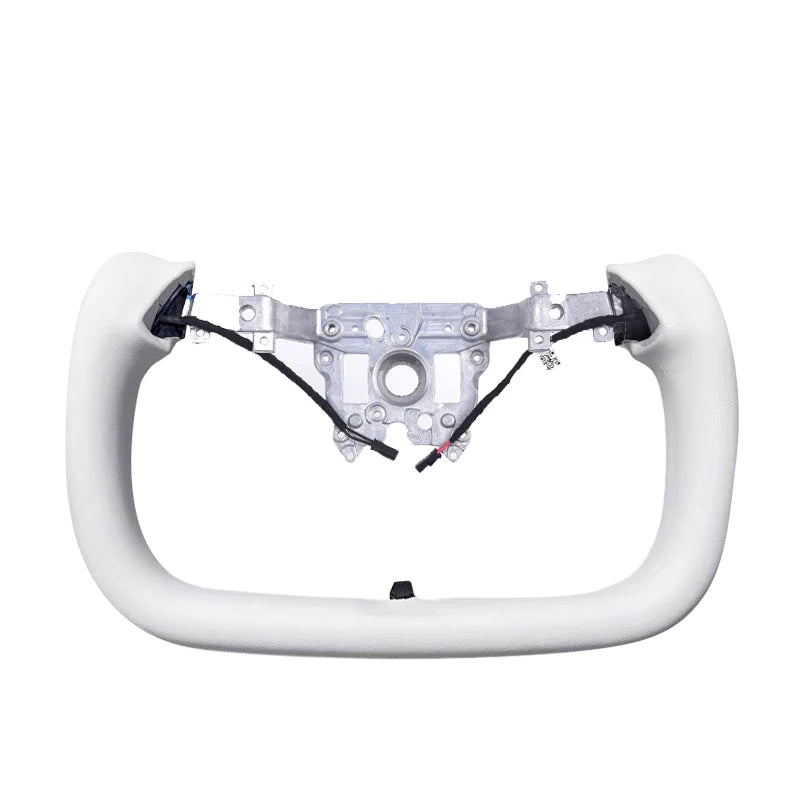 For Tesla Model3 Highland 2023-2024 Yoke Handle Steering Wheel With Heating Nappa Leather Volante Steering Wheel Car Accessories
