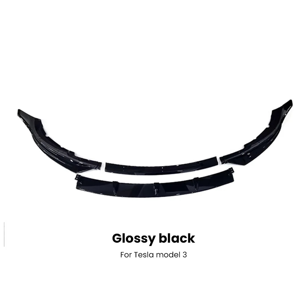 Fast Aero Tesla Body Kits For Model 3 Y 2017- 2023 Glossy Black Rear Diffuser Spoiler Front Bumper Lip Side Skirt Tunning Parts