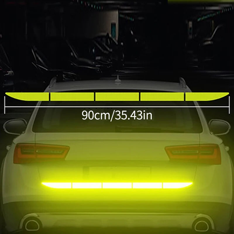 Fashion Car Sticker Reflective Warning Safety Tape Anti Collision Warn Reflective Sticker for Automobile Trunk Night Reflective