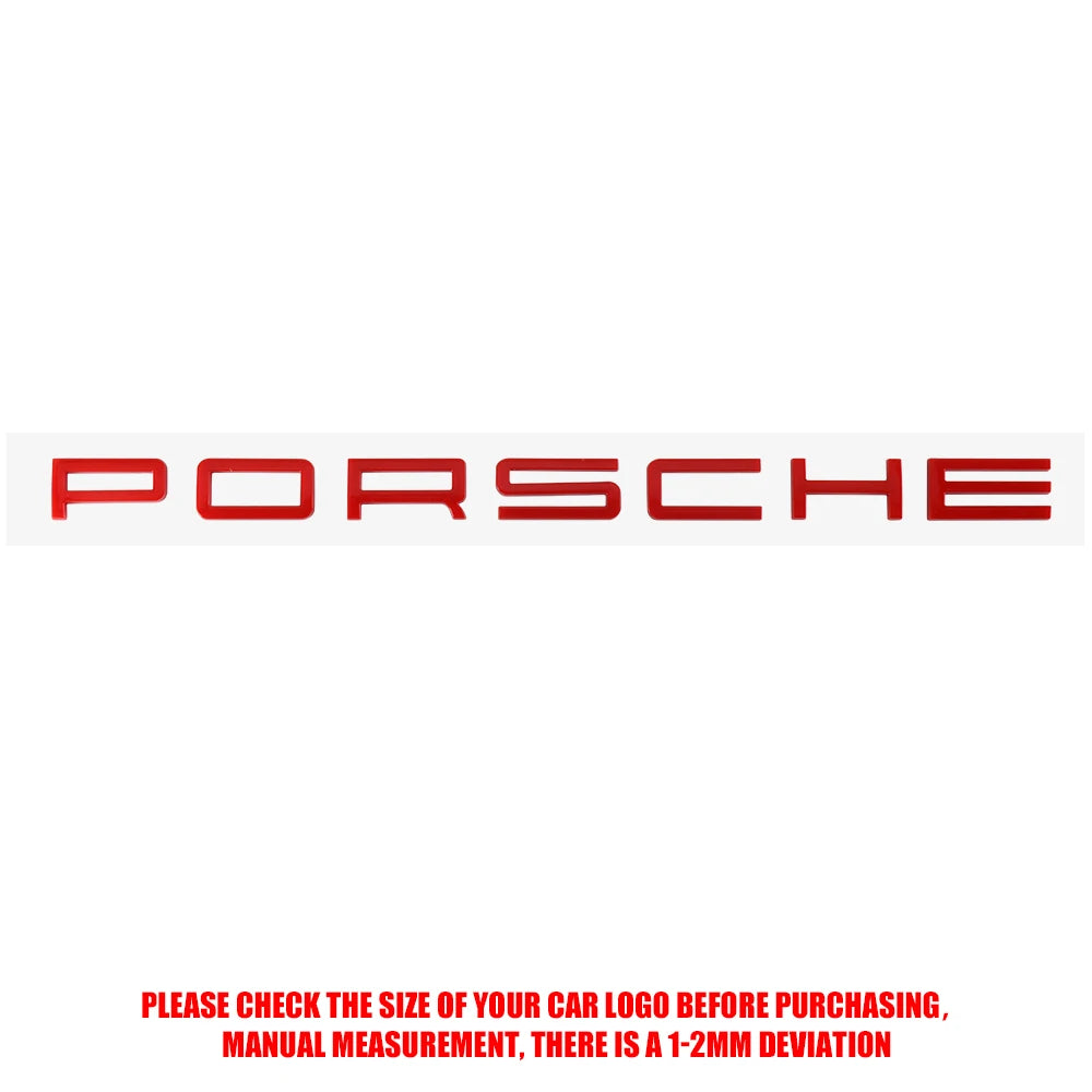 3D ABS Badge Car Porsche Emblem Sticker Decal Auto Trunk Stickers Accessories For Porsche Panamera 911 Carrera S Cayman Boxster