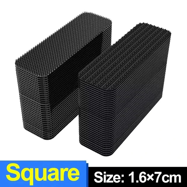 Double Sided Carpet Fixing Sticker Self Adhesive Car Carpet Fixed Patch Fastener Sheets Sofa Floor Foot Mats Anti Skid Grippers
