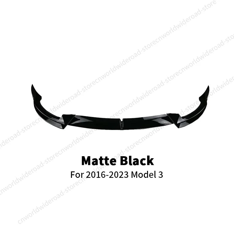 For Tesla Model 3 Y 2016-2023 Front Lip Sport Bumper Spoiler Model 3 Model Y Auto Accessories AD Sport Body Kit Gloss Matte