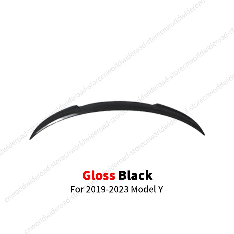 For Tesla Model Y 3 Highland Model 3 Spoiler Tail Wing Rear Trunk Lid Spoiler Wing Black and Carbon Fiber Pattern Body Kit