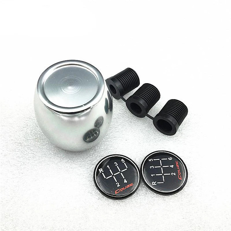 Aluminium MT Manual Car Lift Up Reverse Shift Gear Knob 5 Speed 6 Speed Gear Sticker Lever Shifter Ball - shift - knoobs