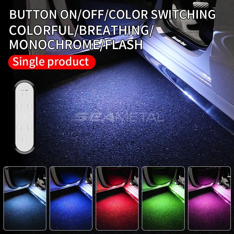 BLALION Car Door Lights LED Welcome Light Magnetic Control USB Charging Auto Open Door Safe Anti - collision Emergency Signal Lamp - shift - knoobs
