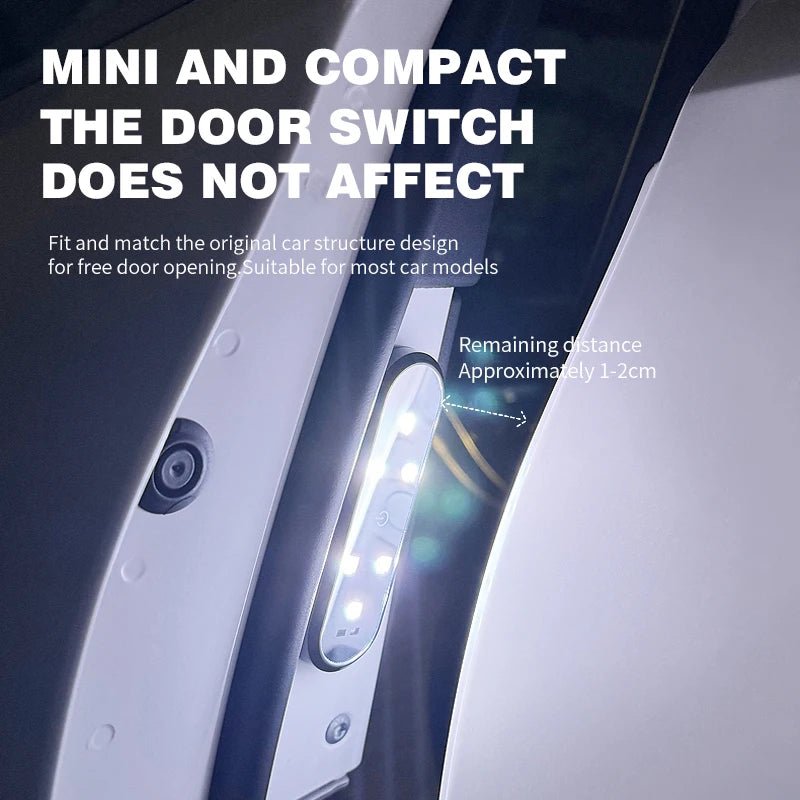 BLALION Car Door Lights LED Welcome Light Magnetic Control USB Charging Auto Open Door Safe Anti - collision Emergency Signal Lamp - shift - knoobs