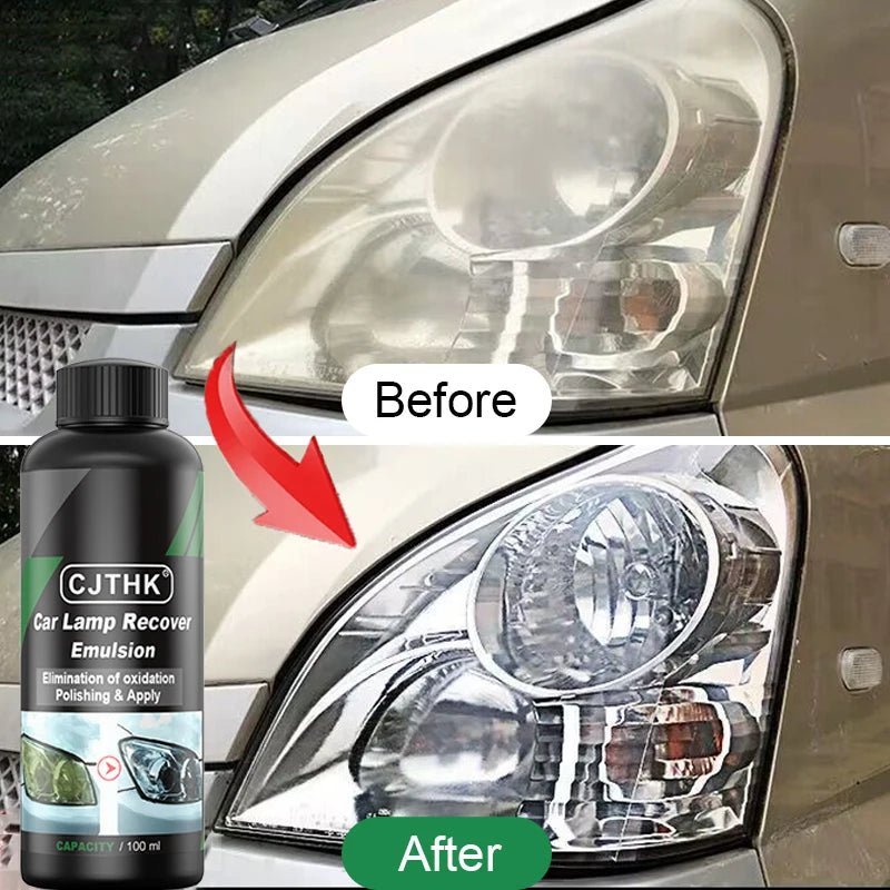 Car Headlight Restoration Polishing Kits Headlamp Scratch Remover Repair Cleaning Paste Remove Oxidation Headlight Polish Liquid - shift - knoobs