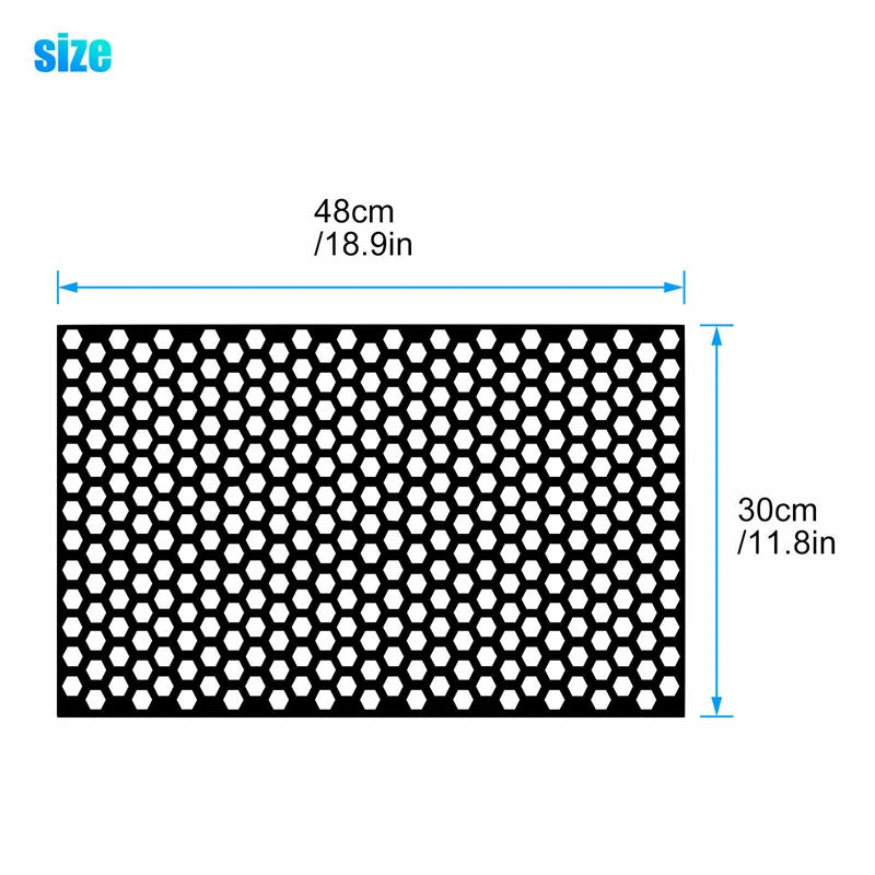 Car Honeycomb Stickers Car Stylish Tail Lights DIY Hollow Protector Decals Auto Rear Lamp Decoration Wrap Film Sticker 48*30cm - shift - knoobs