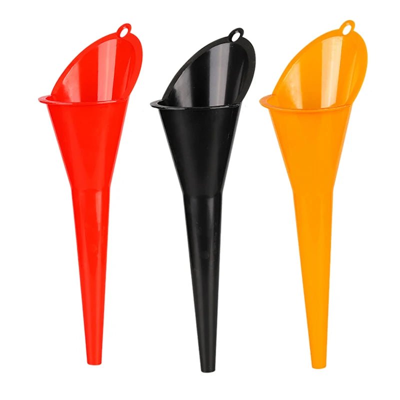 Car Long Stem Funnel Gasoline Oil Fuel Filling Tools Anti - splash Plastic Oil Funnel Motorcycle Refueling Tools Auto Accessories - shift - knoobs
