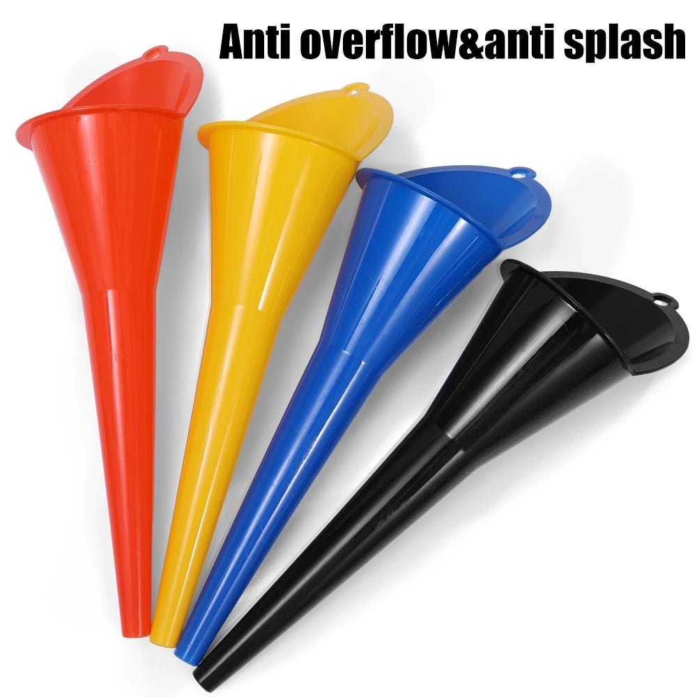 Car Long Stem Funnel Gasoline Oil Fuel Filling Tools Anti - splash Plastic Oil Funnel Motorcycle Refueling Tools Auto Accessories - shift - knoobs