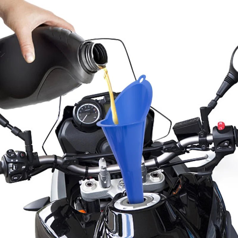 Car Long Stem Funnel Gasoline Oil Fuel Filling Tools Anti - splash Plastic Oil Funnel Motorcycle Refueling Tools Auto Accessories - shift - knoobs
