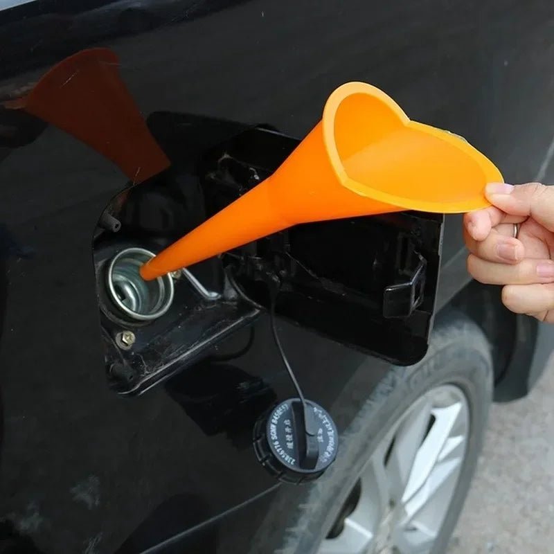 Car Long Stem Funnel Gasoline Oil Fuel Filling Tools Anti - splash Plastic Oil Funnel Motorcycle Refueling Tools Auto Accessories - shift - knoobs