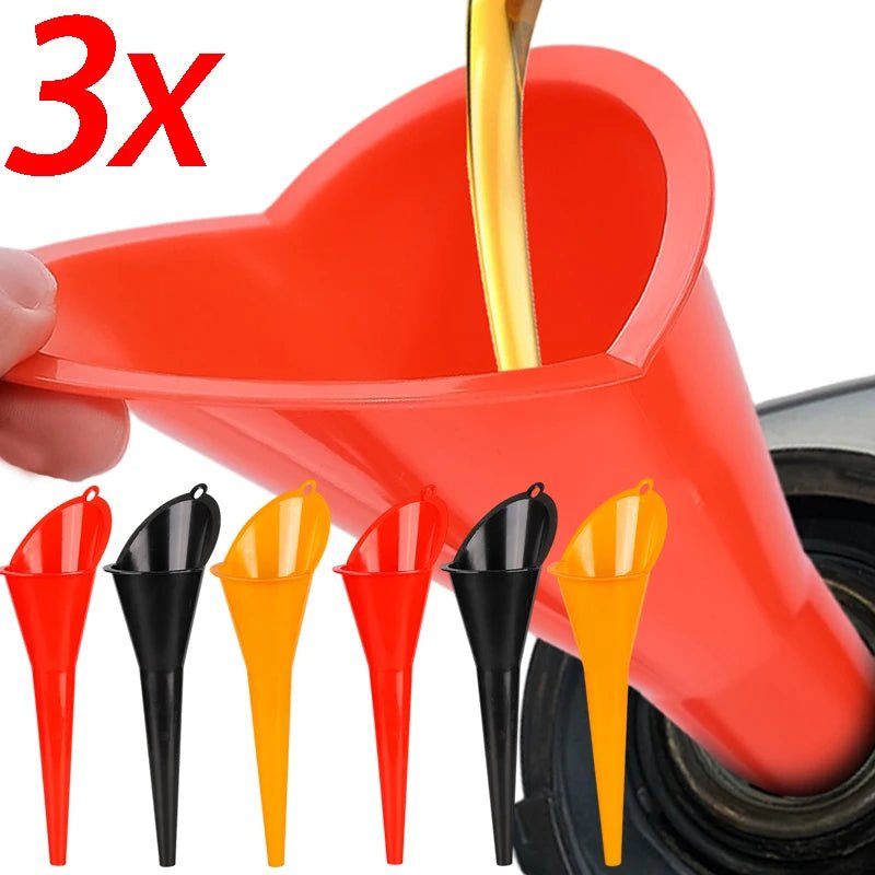 Car Long Stem Funnel Gasoline Oil Fuel Filling Tools Anti - splash Plastic Oil Funnel Motorcycle Refueling Tools Auto Accessories - shift - knoobs