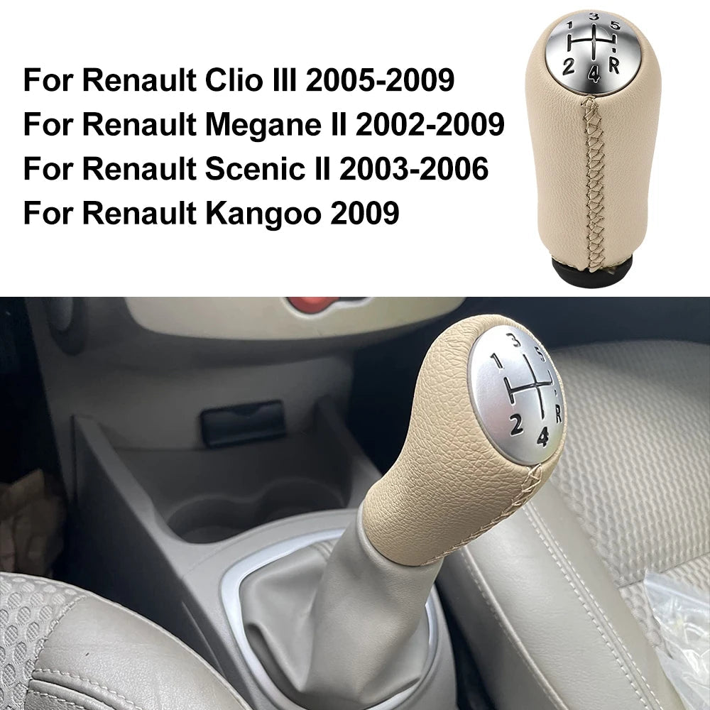 Car Modified Shift Knob for Renault Clio III 2005 - 2009, Megane II 2002 - 2009, Scenic II 2003 - 2006, Kangoo 2009, Gear Stick Handle - shift - knoobs