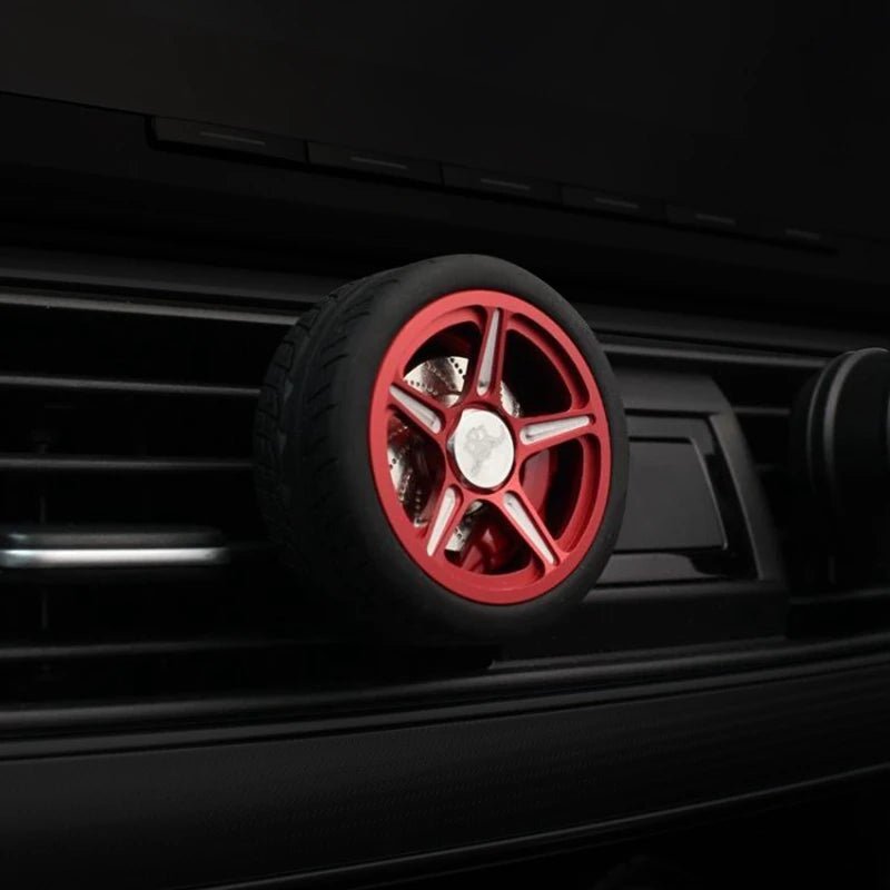 Car Perfume Diffuser Pendant Decor Interior Alloy Wheel Rim Vents Outlet Clip Sponge Stick Wick Fragrance Air Freshener Ornament - shift - knoobs