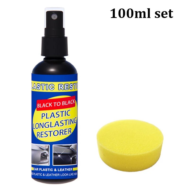 Car Plastic Restorer Back To Black Gloss Car Cleaning Products Plastic Leather Restore Auto Polish And Repair Coating Renovator - shift - knoobs