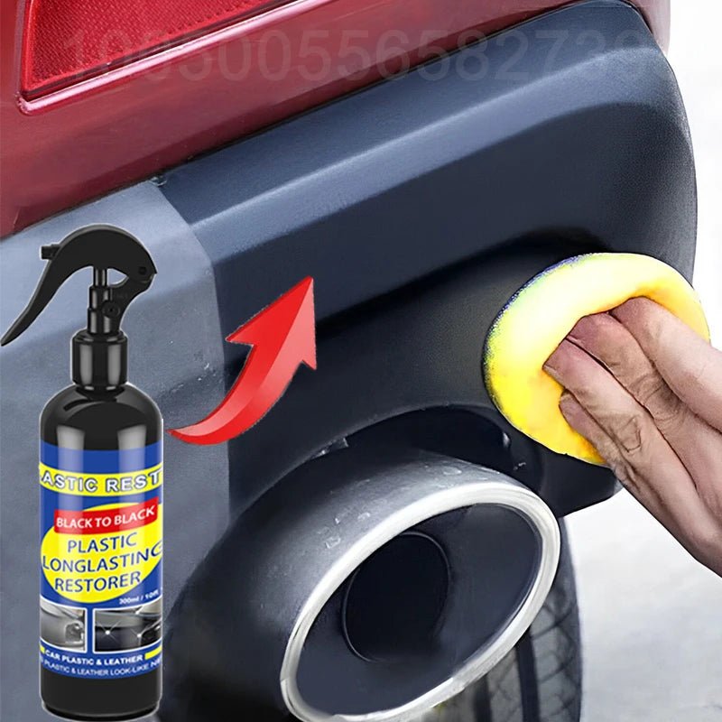 Car Plastic Restorer Back To Black Gloss Car Cleaning Products Plastic Leather Restore Auto Polish And Repair Coating Renovator - shift - knoobs