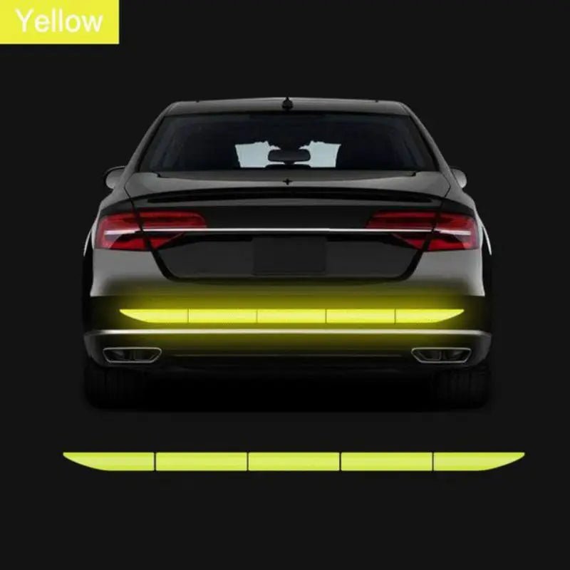 Car Sticker Reflective Warning Safety Tape Anti Collision Warning Reflective Strips For Automobile Trunk Car Exterior Accessorie - shift - knoobs