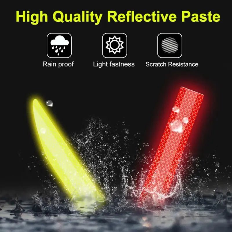 Car Sticker Reflective Warning Safety Tape Anti Collision Warning Reflective Strips For Automobile Trunk Car Exterior Accessorie - shift - knoobs