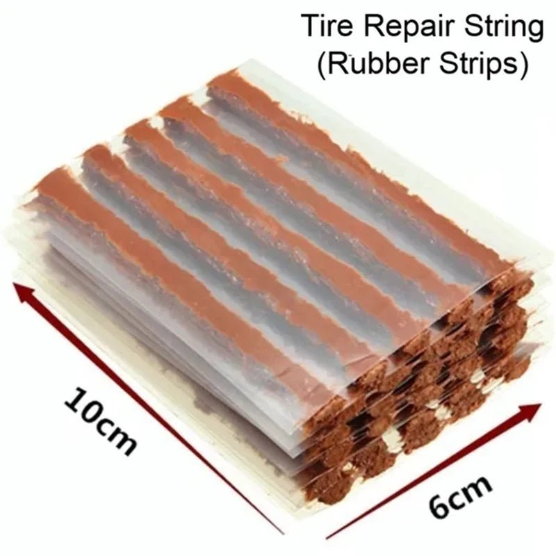 Car Tire Repair Tool Kit with Rubber Strips Tubeless Tyre Puncture Studding Plug Set Motorcycle Truck Vacuum Tire Repair Tool - shift - knoobs