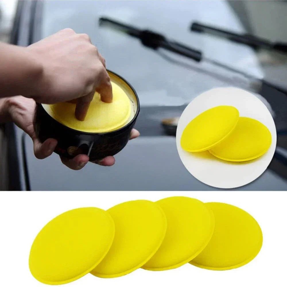 Car Waxing Foam Polish Sponges Applicator Detail Washing Pads Wax Soft Sponge Cleaning Accessories Dust Remove Car Cleaning Tool - shift - knoobs