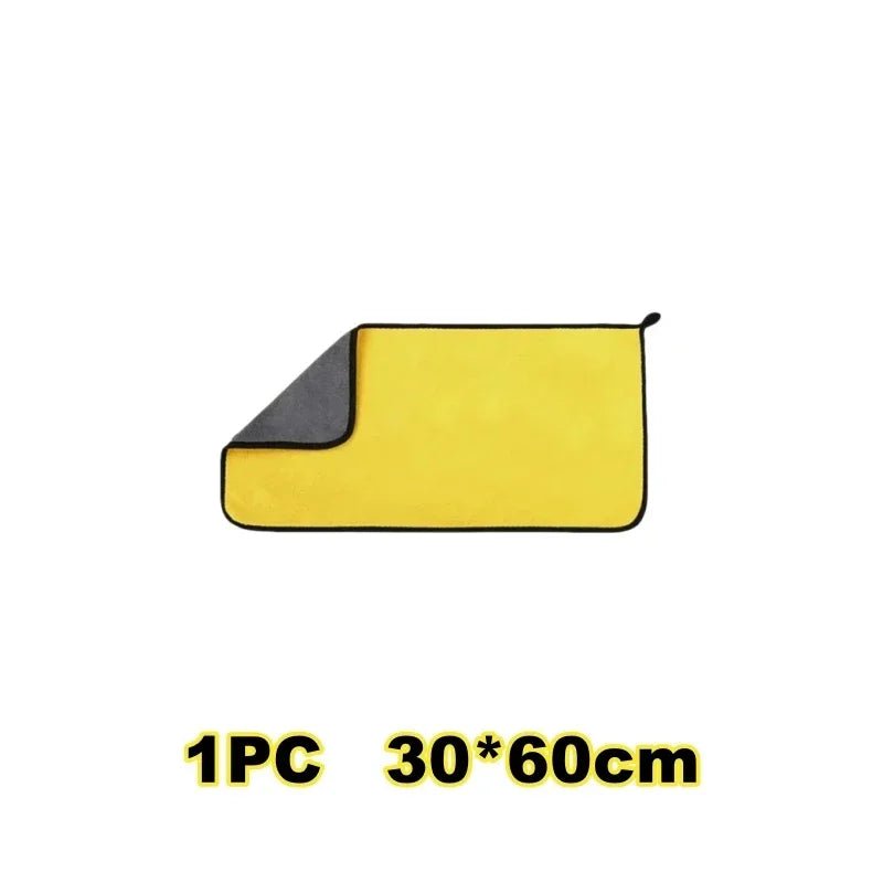 Cars Wash Microfiber Towel 30x30/60CM Car Cleaning Drying Cloth Hemming Cars Care Cloth Detailing Car Wash Towel - shift - knoobs