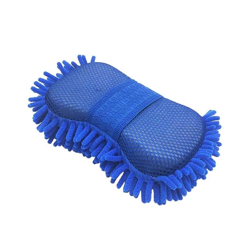 Chenille Car Wash Gloves Microfiber Wipe Car Sponge Scratch Free Car Wash Cleaning Coral Velvet Double - Sided Car Cleaning Tool - shift - knoobs