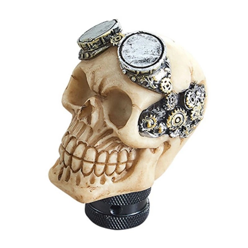 Cool Resin Unique Skull Head Gear Shifts Knob Shifter Lever Accessories for Manual Transmission Car Interior Enhancement - shift - knoobs