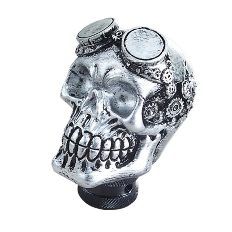Cool Resin Unique Skull Head Gear Shifts Knob Shifter Lever Accessories for Manual Transmission Car Interior Enhancement - shift - knoobs