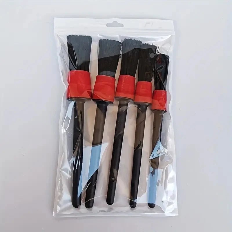 Detailing Brush Set Car Brushes Car Detailing Brush For Car Cleaning Detailing Brush Dashboard Air Outlet Wheel Brushes - shift - knoobs