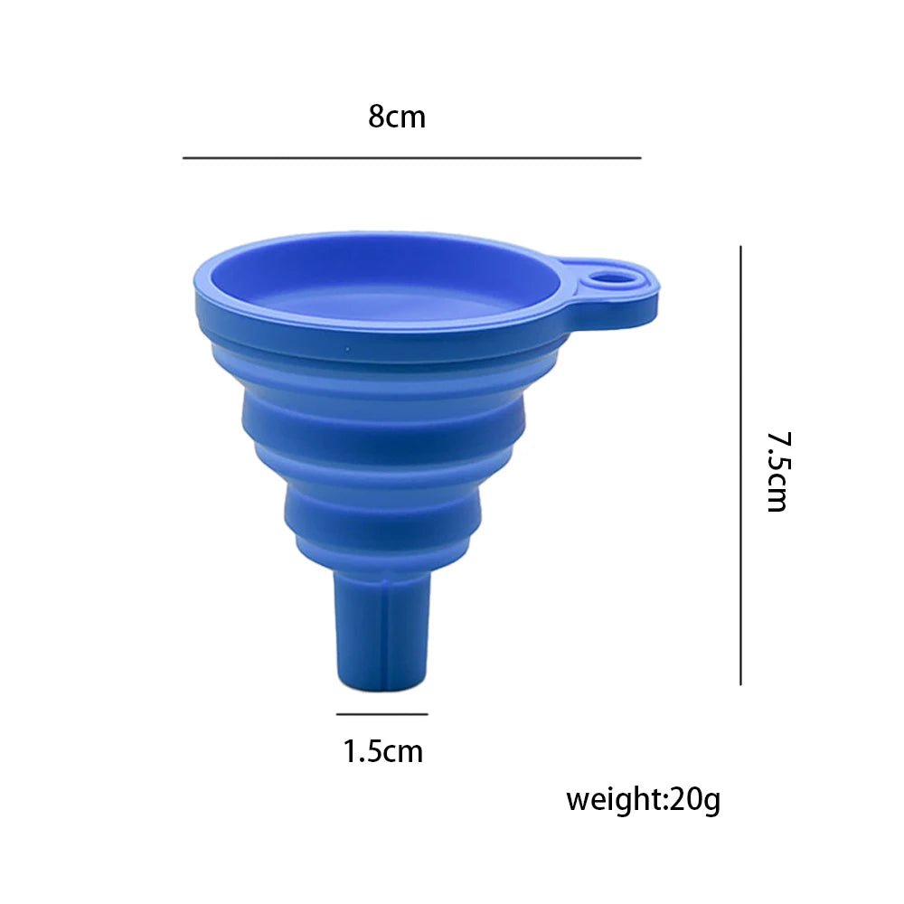 Engine Funnel Car Universal Silicone Liquid Funnel Washer Fluid Change Foldable Portable Auto Engine Oil Petrol Change Funnel - shift - knoobs