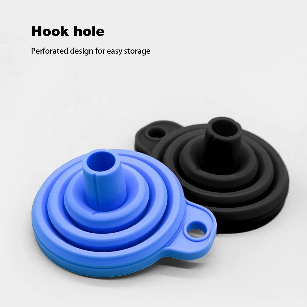 Engine Funnel Car Universal Silicone Liquid Funnel Washer Fluid Change Foldable Portable Auto Engine Oil Petrol Change Funnel - shift - knoobs