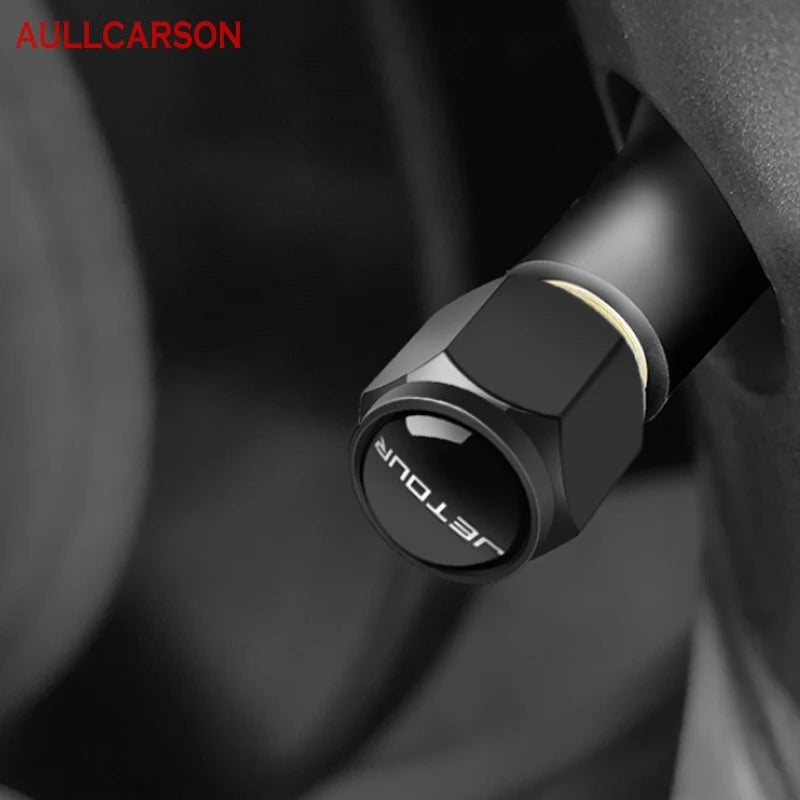 For Chery Jetour X70 X90 Plus Dashing T2 Car Wheel Tire Air Valve Caps Stem Cover With Brand Auto Accessorier - shift - knoobs