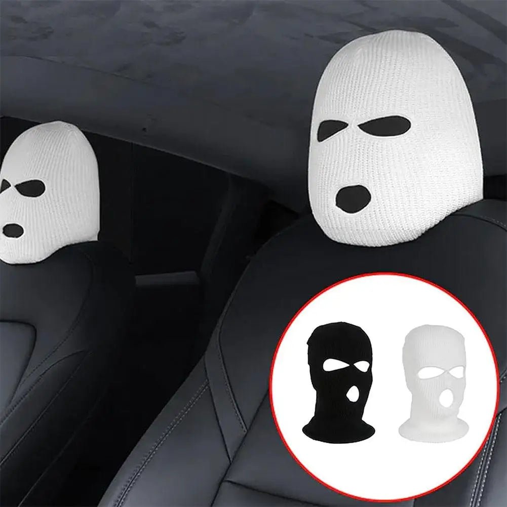 Funny Hat For Car Seat Auto Headrest Decoration Cover Protector Functional Cute Vehicle Christmas Decor Car Interior Accessories - shift - knoobs