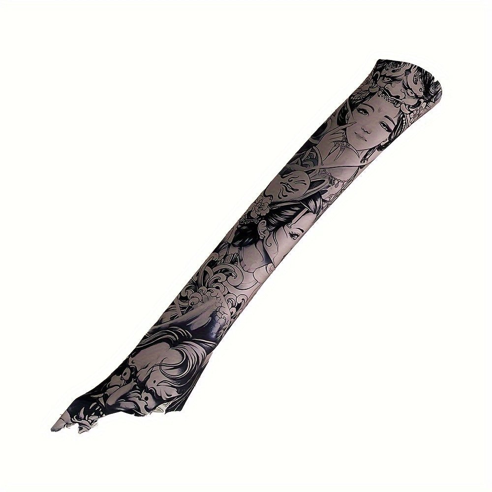 Geisha Prajnaparamita AB Pillar Modification Patch, Floral Print Adhesive Decal for Automotive A - Pillar And B - Pillar, Universal Size, Durable PU Material, Easy Installation - shift - knoobs