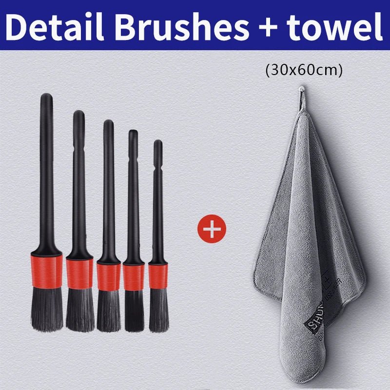 High - end Microfiber Auto Wash Towel Car Cleaning Drying Cloth Hemming Car Care Cloth Detailing Car Wash Towel - shift - knoobs