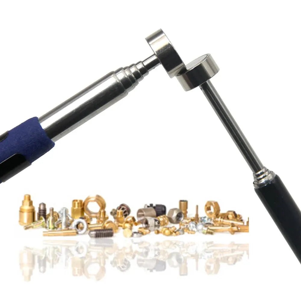 Magnetic Retractable Pickup Suction Iron Rod Portable Multifunctional Extractor Pen Clip Automotive Repair Tools - shift - knoobs