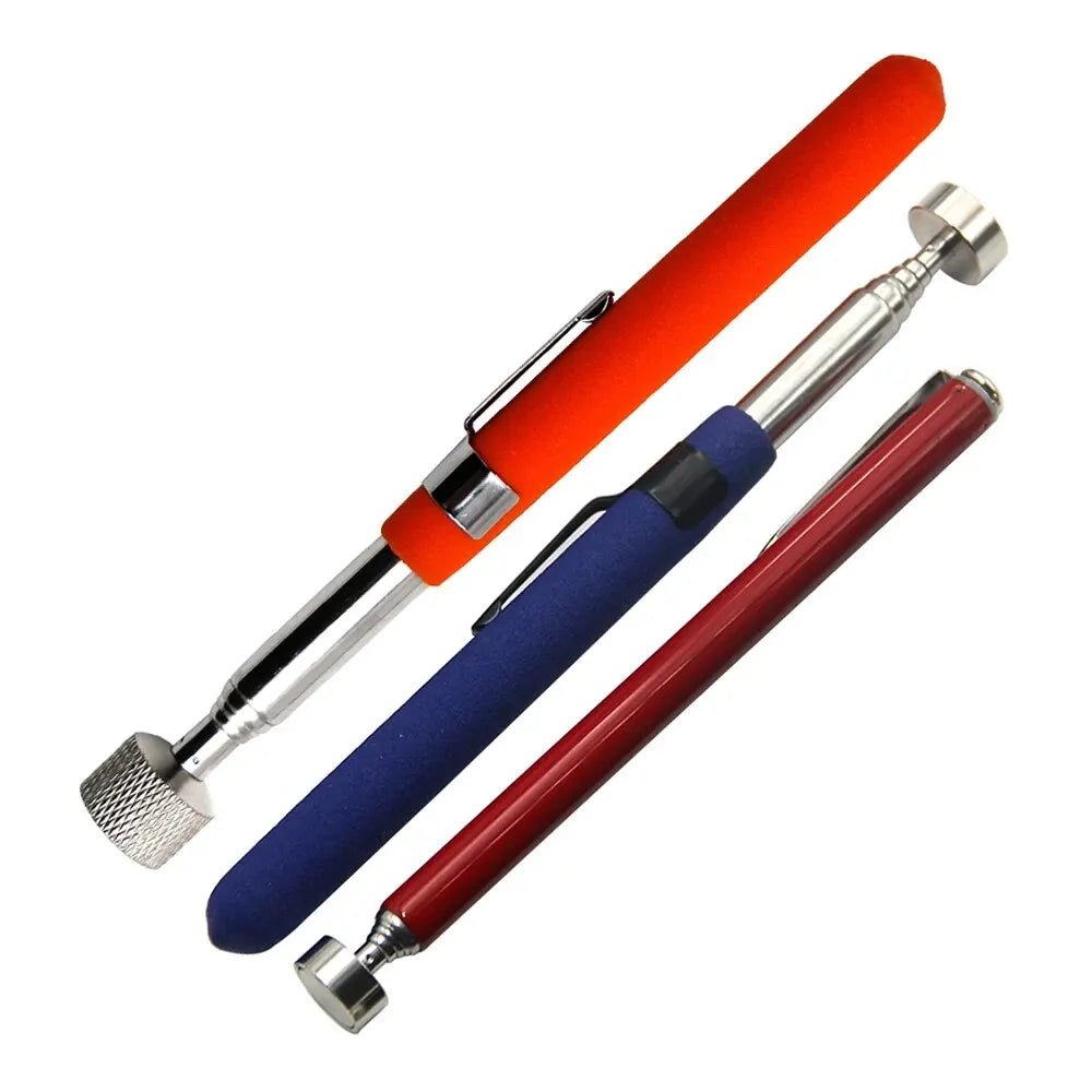 Magnetic Retractable Pickup Suction Iron Rod Portable Multifunctional Extractor Pen Clip Automotive Repair Tools - shift - knoobs