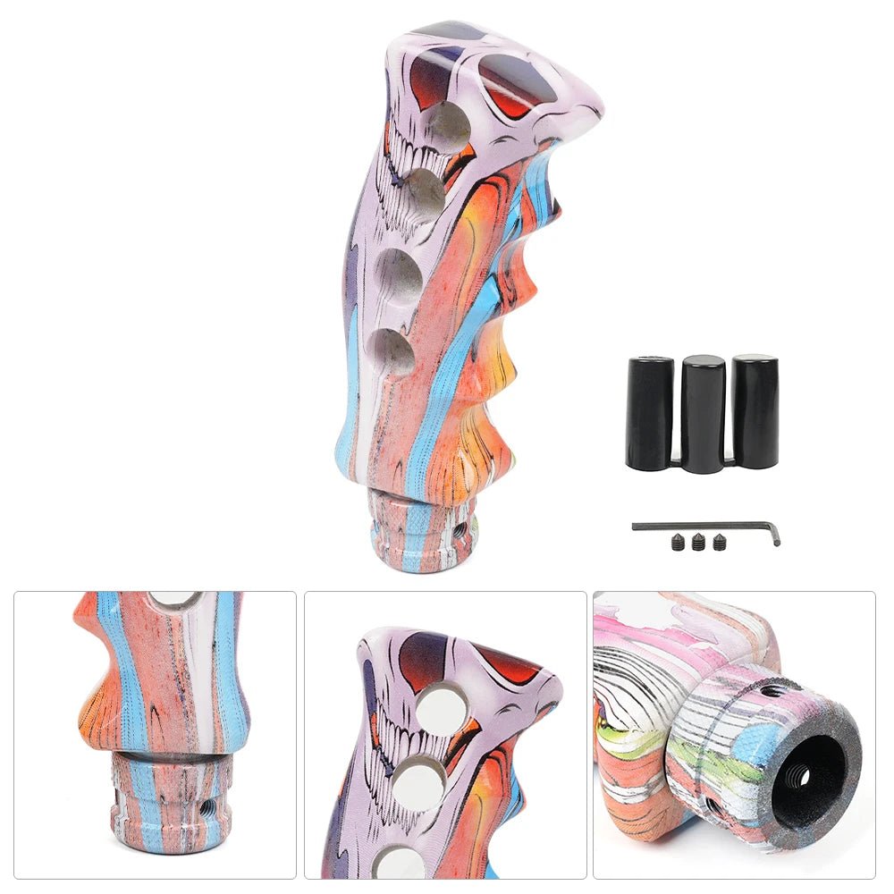 Manual Car Resin Graffiti Gear Shift Knob Mixed Pattern Shifting Head Street Style Gear Stick Shifter Lever Handle SFN152 - shift - knoobs