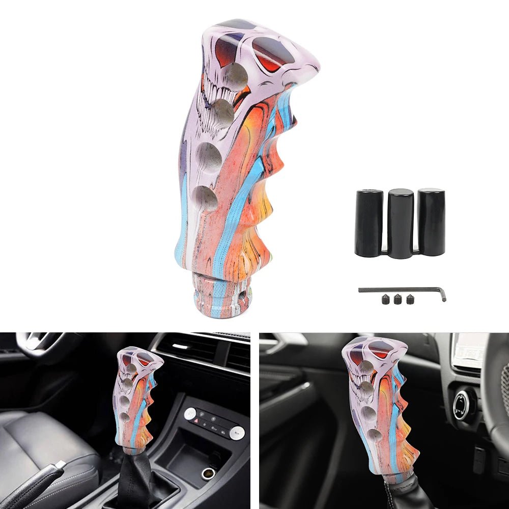 Manual Car Resin Graffiti Gear Shift Knob Mixed Pattern Shifting Head Street Style Gear Stick Shifter Lever Handle SFN152 - shift - knoobs